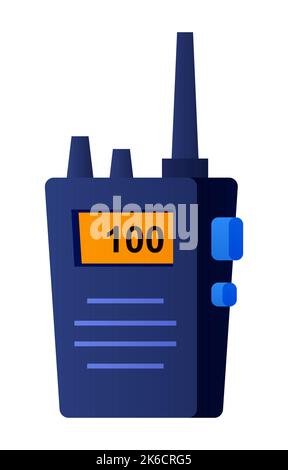 Radioset - modernes flaches Design Stil einzelne isolierte Bild Stock Vektor