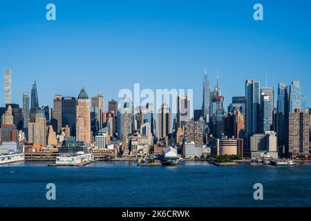 Skyline von Midtown Manhattan, New York, USA Stockfoto