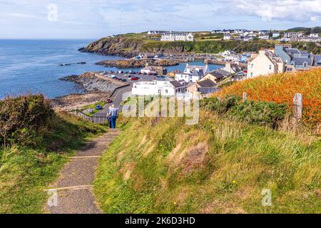 Die hübsche Küstenstadt Portpatrick, Dumfries & Galloway, Schottland, Großbritannien Stockfoto