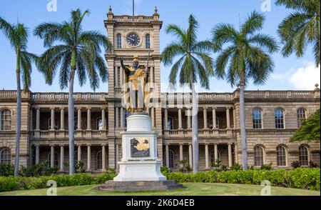 Das Aliʻiōlani Hale, Haus der Himmlischen Könige, Honolulu Stockfoto