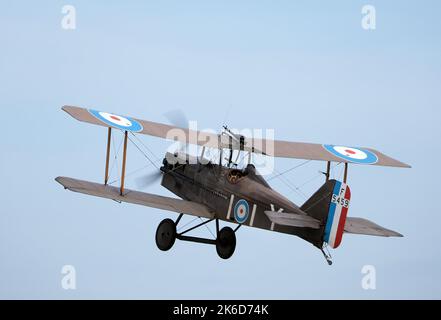 Replica British SE5a Einsitzer ersten Weltkrieg Kämpfer Scout. Stockfoto