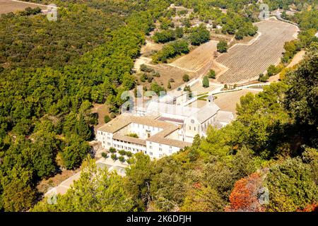 Abtei Senanque in Vaucluse, Provence, Frankreich Stockfoto