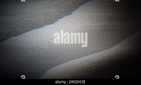 Transformierender dynamischer Cyberpunk schlechter tv-Effekt, lauter psychedelischer monochromer Hintergrund. Stockfoto
