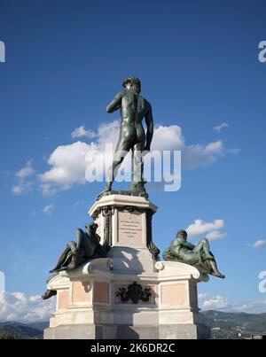 Statue von David Piazza Michelangelo Florenz Italien Stockfoto