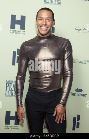 Michael Gunning bei der Eröffnungsnacht von Ramberts Peaky Blinders: The Redemption of Thomas Shelby im Troubadour Wembley Park Theatre in London. Bilddatum: Donnerstag, 13. Oktober 2022. Stockfoto