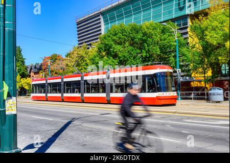 Bombardier Tramway oder Streetcar, Toronto, Kanada Stockfoto