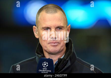 Kenny Miller, ein ehemaliger Profi-Fußballspieler, der für mehrere Mannschaften Stürmer spielte, war dann Assistenztrainer des FC Falkirk Stockfoto