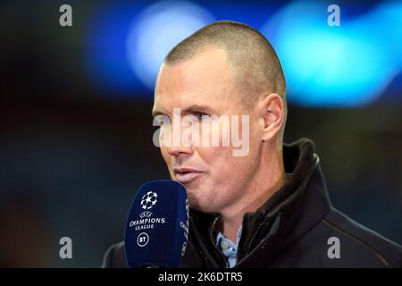 Kenny Miller, ein ehemaliger Profi-Fußballspieler, der für mehrere Mannschaften Stürmer spielte, war dann Assistenztrainer des FC Falkirk Stockfoto