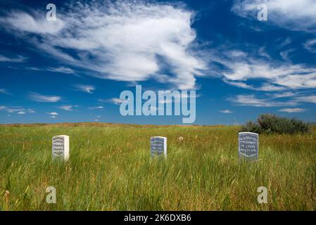 Foto des Little Bighorn Battlefield National Monument an einem schönen Sommernachmittag. Garryowen, Montana, USA. Stockfoto