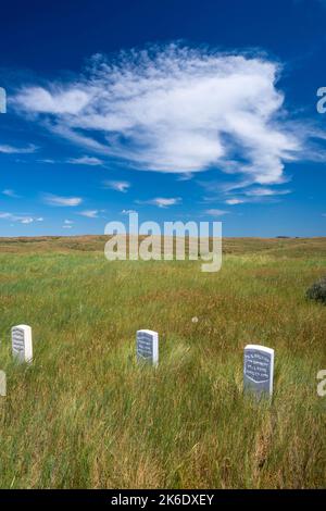 Foto des Little Bighorn Battlefield National Monument an einem schönen Sommernachmittag. Garryowen, Montana, USA. Stockfoto