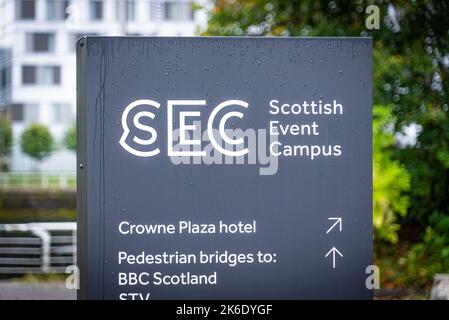 Scottish Event Campus in Glasgow - GLASGOW, SCHOTTLAND - 4. OKTOBER 2022 Stockfoto
