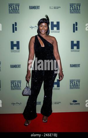 London, Großbritannien. 13. Oktober 2022. Dymund bei der Eröffnung von Ramberts Peaky Blinders: The Redemption of Thomas Shelby im Troubadour Wembley Park Theatre in London. Die Show läuft bis zum 6.. November 2022. Kredit: Stephen Chung / EMPICS / Alamy Live Nachrichten Stockfoto