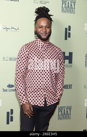 Roman GianArthur bei der Eröffnungsnacht von Ramberts Peaky Blinders: The Redemption of Thomas Shelby im Troubadour Wembley Park Theatre in London. Bilddatum: Donnerstag, 13. Oktober 2022. Stockfoto