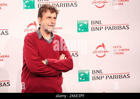 Rom, Italien. 13. Oktober 2022. Nanni Moretti posiert während des Fotoalles am 1.. Tag des römischen Filmfests im Auditorium Parco della Musica in Italien. Kredit: SOPA Images Limited/Alamy Live Nachrichten Stockfoto