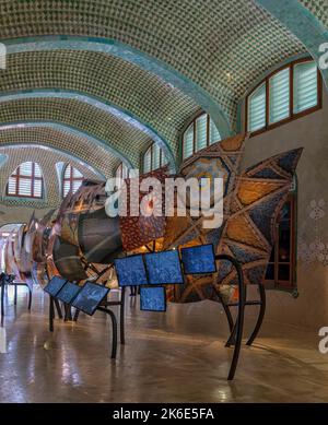 Historischer Krankenhauskomplex des Hospital De La Santa Creu i Sant Pau, Barcelona, Katalonien, Spanien, Stockfoto