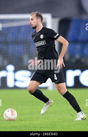 Rom, Italien. 13. Oktober 2022. Jon Gorenc Stankovic vom SK Sturm Graz während des UEFA Europa League-Spiels zwischen Lazio und SK Sturm Graz im Stadio Olimpico, Rom, Italien am 13. Oktober 2022. Kredit: Giuseppe Maffia/Alamy Live Nachrichten Stockfoto