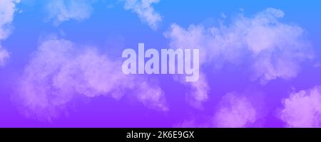 Atmosphärische lila und blauen Himmel Wolke Hintergrund Stockfoto