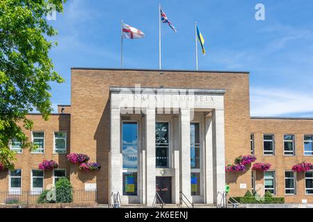 Rugby Town Hall, Evreux Way, Rugby, Warwickshire, England, Vereinigtes Königreich Stockfoto