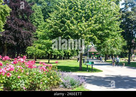 Caldecott Park, Park Road, Rugby, Warwickshire, England, Vereinigtes Königreich Stockfoto