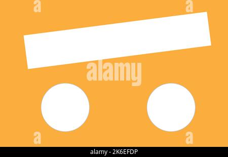 Rechteck Symbol oder Logo isoliert Zeichen Symbol Vektor Illustration orange Stock Vektor