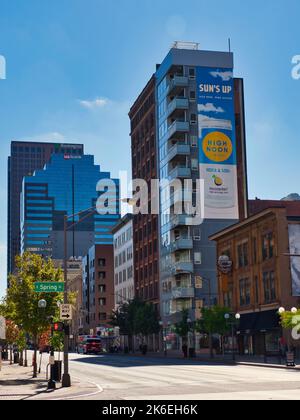 Willkommensschild Columbus Museum of Art SIG CMOA in Columbus Ohio USA Stockfoto