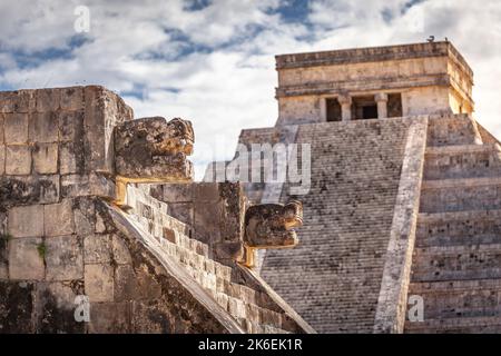 Kukulkan El Castillo , Maya-Pyramide Chichen Itza Mexiko Stockfoto