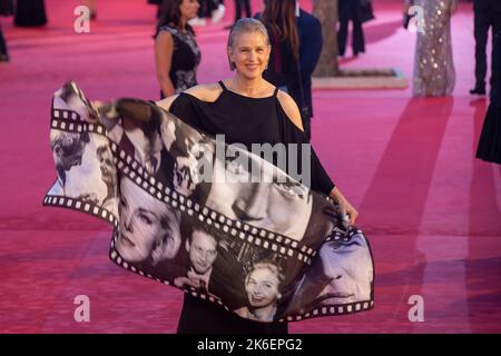 Rom, Italien. 13. Oktober 2022. Melissa Newman nimmt am 13. Oktober 2022 am roten Teppich der Eröffnung des Rome Film Fest 2022 Teil (Foto: Matteo Nardone/Pacific Press) Quelle: Pacific Press Media Production Corp./Alamy Live News Stockfoto