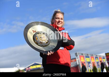 Melbourne, Australien. 14. Oktober 2022. Australian Grand prix Winnertrophy , Australian Motorcycle Grand Prix Stockfoto