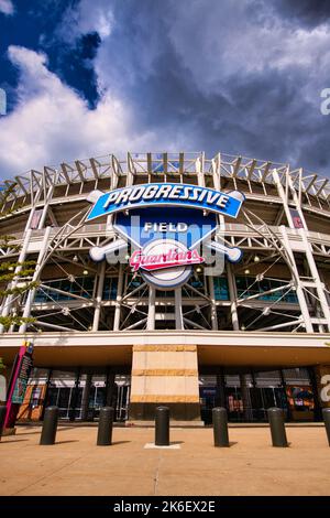 Cleveland Guardians Baseballspiel im Cleveland Ohio Progressive Field Stockfoto