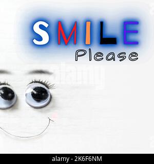 Smile Images | KEEP SMILING Wallpaper | Smile Wallpaper | Smile Wallpaper Stockfoto