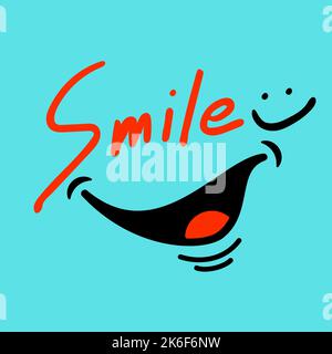 Smile Images | KEEP SMILING Wallpaper | Smile Wallpaper | Smile Wallpaper Stockfoto