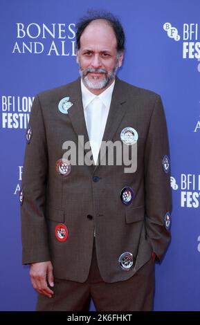 London, Großbritannien - 08. Oktober 2022: Luca Guadagnino nimmt an der britischen Premiere von „Bones and All“ in der Royal Festival Hall in London, England, Teil. Stockfoto