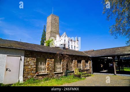 Rüdesheim am Rhein, berühmte Stadt für Weinherstellung in der Rheinschlucht, Deutschland. Stockfoto