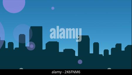 Bild von Lichtpfaden und Personenfotos auf der ganzen Welt Stockfoto