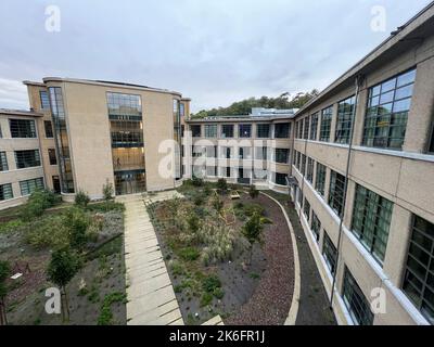 Die Abbildung zeigt die Eröffnung der neuen Gebäude des Wohnheims ARC CO, im Val Benoit, Lüttich, Donnerstag, 13. Oktober 2022. BELGA FOTO DIDIER DE HOE Stockfoto