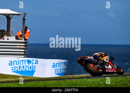 Phillip Island, Australien. 14. Oktober 2022. Freies Training vor dem Animoca Brands Australian Grand Prix der MotoGP auf dem Phillip Island Circuit. 14. Oktober 2022 in Bild: Marc Marquez Entrenamientos libres previos al Gran Premio de MotoGP de Australia en el Circuito Internacional de Phillip Island. 14 de Octubre de 2022 POOL/ MotoGP.com/Cordon die Pressebilder sind nur für redaktionelle Zwecke bestimmt. Obligatorischer Kredit: © motogp.com Kredit: CORDON PRESS/Alamy Live News Stockfoto