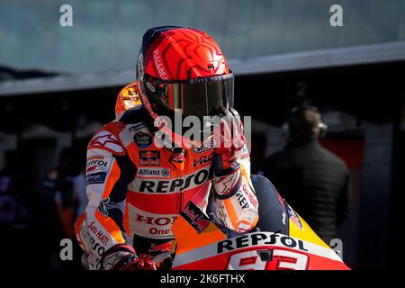 Phillip Island, Australien. 14. Oktober 2022. Freies Training vor dem Animoca Brands Australian Grand Prix der MotoGP auf dem Phillip Island Circuit. 14. Oktober 2022 in Bild: Spanien Marc Márquez Entrenamientos libres previos al Gran Premio de MotoGP de Australia en el Circuito Internacional de Phillip Island. 14 de Octubre de 2022 POOL/ MotoGP.com/Cordon die Pressebilder sind nur für redaktionelle Zwecke bestimmt. Obligatorischer Kredit: © motogp.com Kredit: CORDON PRESS/Alamy Live News Stockfoto