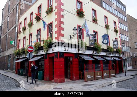 Die auld dubliner Pub Temple Bar dublin republik irland Stockfoto