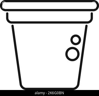 Vektorgrafik für das Symbol der Kaffeekapsel. Espresso-Café. Padtasse Stock Vektor