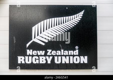 Die New Zealand Rugby Football Union ist ein neuseeländisches Leitungsgremium der Rugby Union in Wellington auf der Nordinsel in Neuseeland Stockfoto