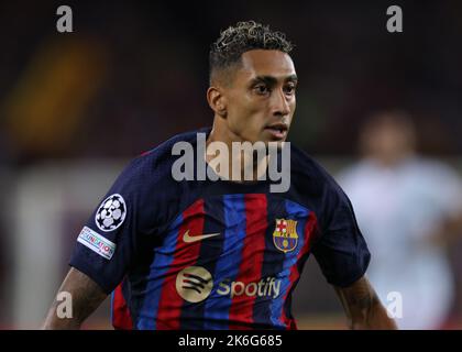 Barcelona, Spanien, 12.. Oktober 2022. Raphinha vom FC Barcelona während des UEFA Champions League-Spiels im Camp Nou, Barcelona. Bildnachweis sollte lauten: Jonathan Moscrop / Sportimage Stockfoto