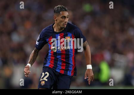 Barcelona, Spanien, 12.. Oktober 2022. Raphinha vom FC Barcelona während des UEFA Champions League-Spiels im Camp Nou, Barcelona. Bildnachweis sollte lauten: Jonathan Moscrop / Sportimage Stockfoto