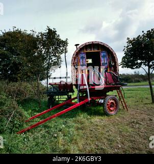 Gipsy Traditional Vardo (Wagon) Redruth Cornwall England Stockfoto