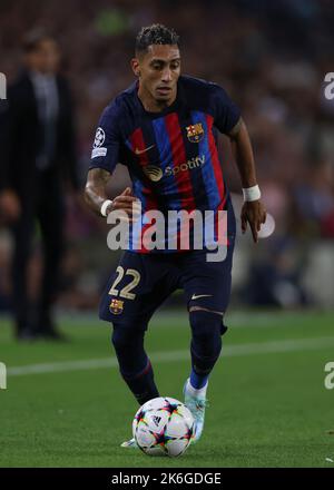Barcelona, Spanien, 12.. Oktober 2022. Raphinha vom FC Barcelona während des UEFA Champions League-Spiels im Camp Nou, Barcelona. Bildnachweis sollte lauten: Jonathan Moscrop / Sportimage Stockfoto