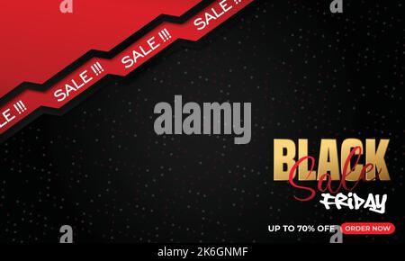 Black friday Sonderangebot Promotion Hintergrund. Stock Vektor