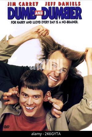 „Dumb and Dumber“-Poster von Jim Carrey und Jeff Daniels Stockfoto