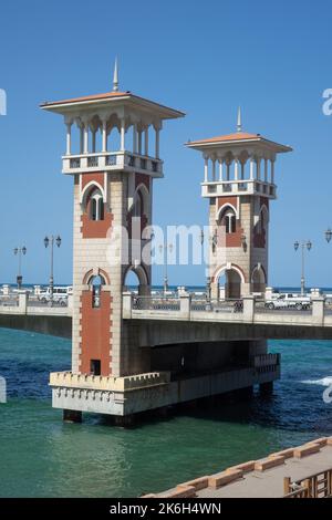 Ägypten, Alexandria, Stanley-Brücke Stockfoto