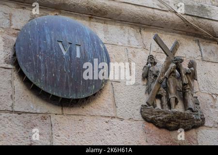 Israel, Jerusalem, Via Dolorosa, 6.. Station of the Cross Stockfoto