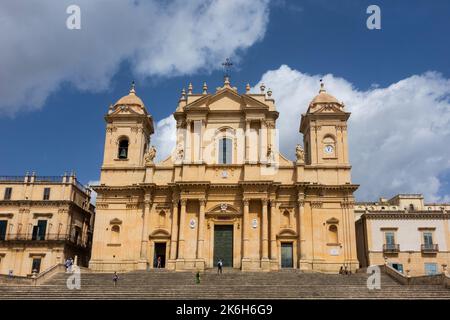 Italien, Sizilien, Noto, Kathedrale des Hl. Nikolaus von Myra Stockfoto