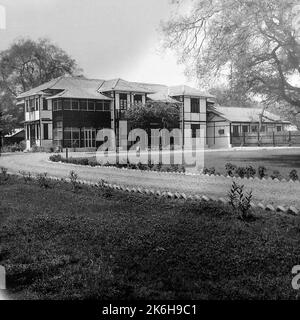 Mandalay - Gebäude des Konsulats, Hauptbeauftragter/Generalkonsulat, Fotos der Vereinigten Staaten im Zusammenhang mit Botschaften, Konsulaten und anderen Überseegebäuden Stockfoto